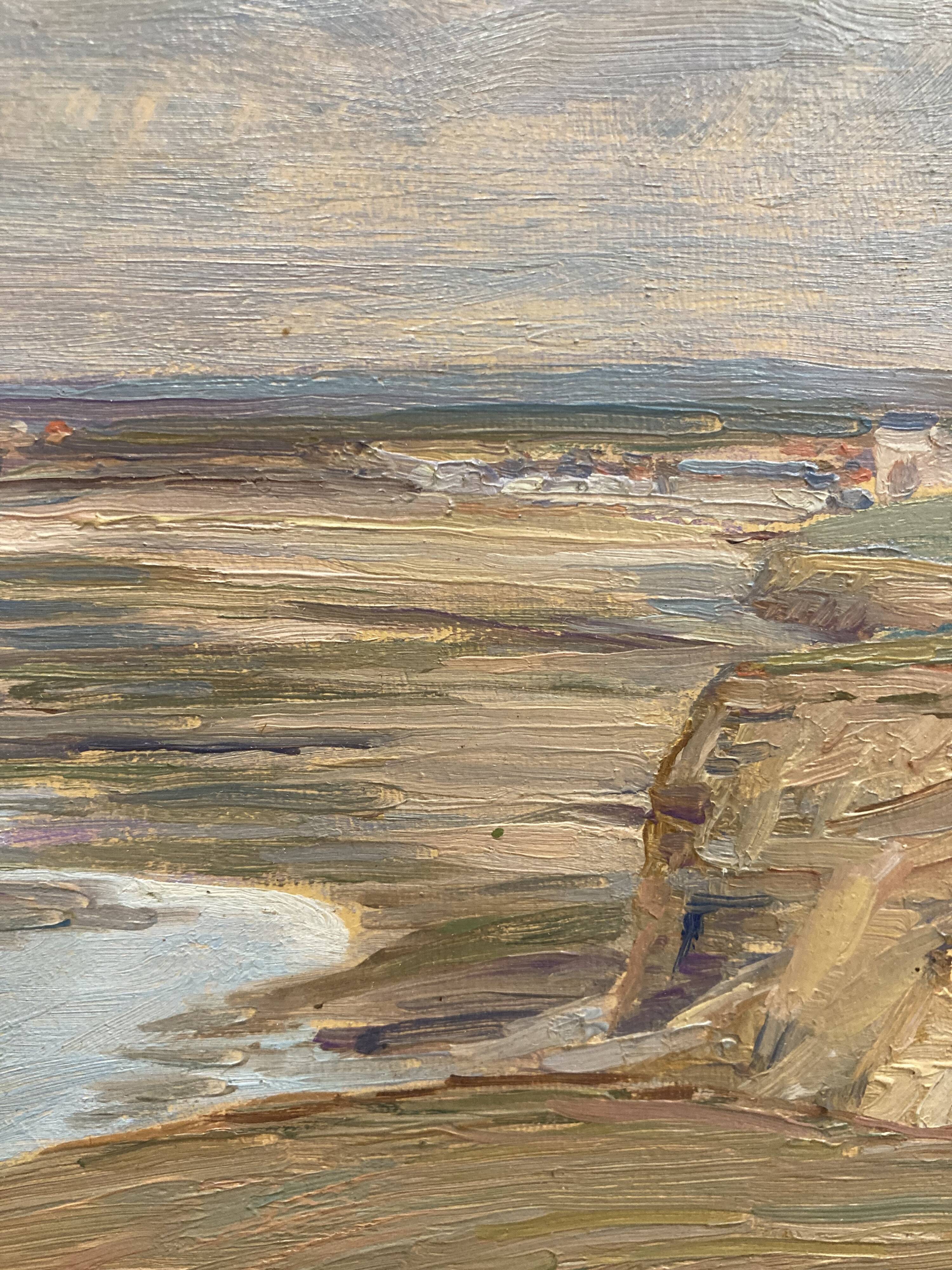 Vintage Seaside Painting