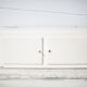 Vintage kitchen cabinet, wooden furniture 2 doors, cupboard, kitchen storage, wall cabinet