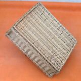 Rectangular basket centerpiece Woven wicker