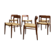 Danish dining chairs, model 75 by Niels O. Møller
