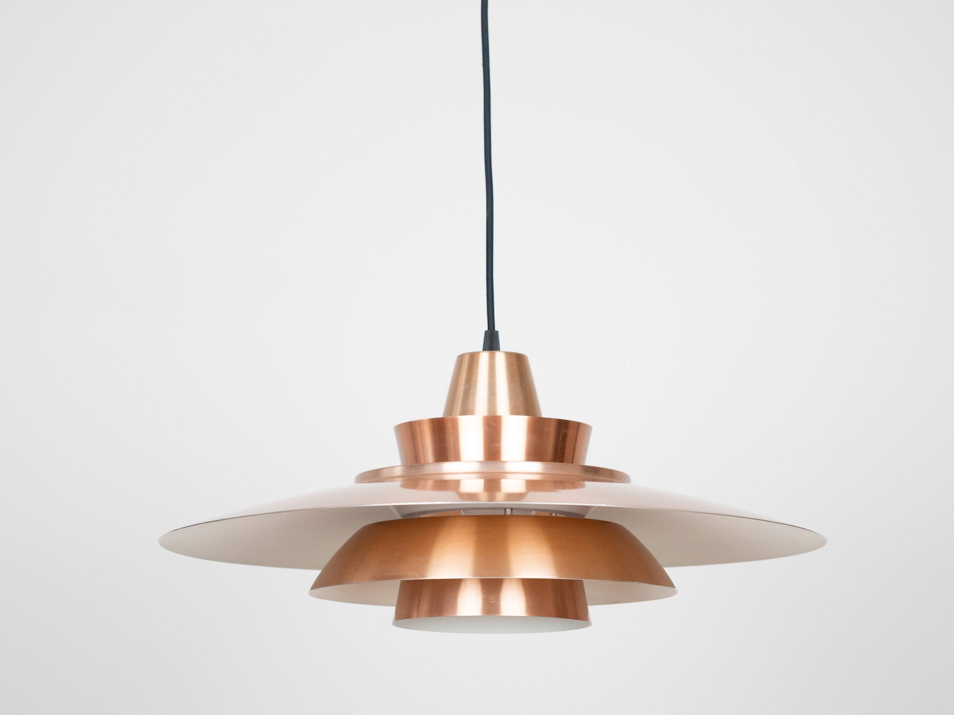 Danish vintage pendant lamp Superlight by David Mogensen, 1980s