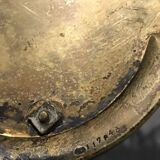 Serviteur plateau pour verre en métal doré, orfèvrerie christofle xixème