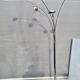 Vintage ARC floor lamp with 5 adjustable chrome arms on marble base