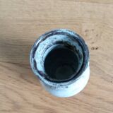 Enamelled stoneware vase Turgis artisanal pottery in Noron La Poterie