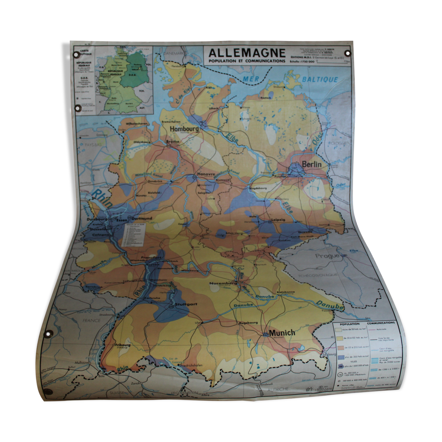 Old frg/gdr school map
