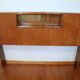Cozy walnut bramble headboard for bed 140 x 190, from 1950