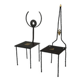 Pair of chairs by Jean-Jacques Argueyrolles