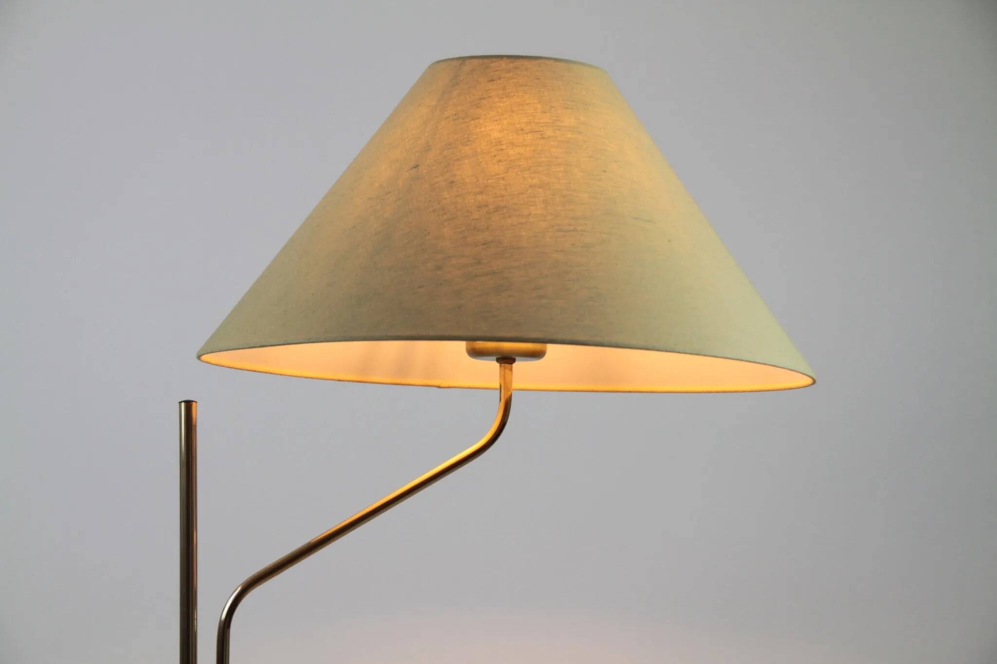 Brass Floor Lamp, Model G295 by Belid, Sweden —  Late1970s/ Early1980s