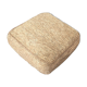 Pouf square floor cushion in natural bohemian jute raffia