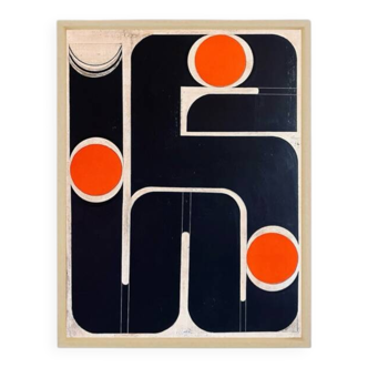 Olisch Table "Orange Mecanik" Bauhaus series