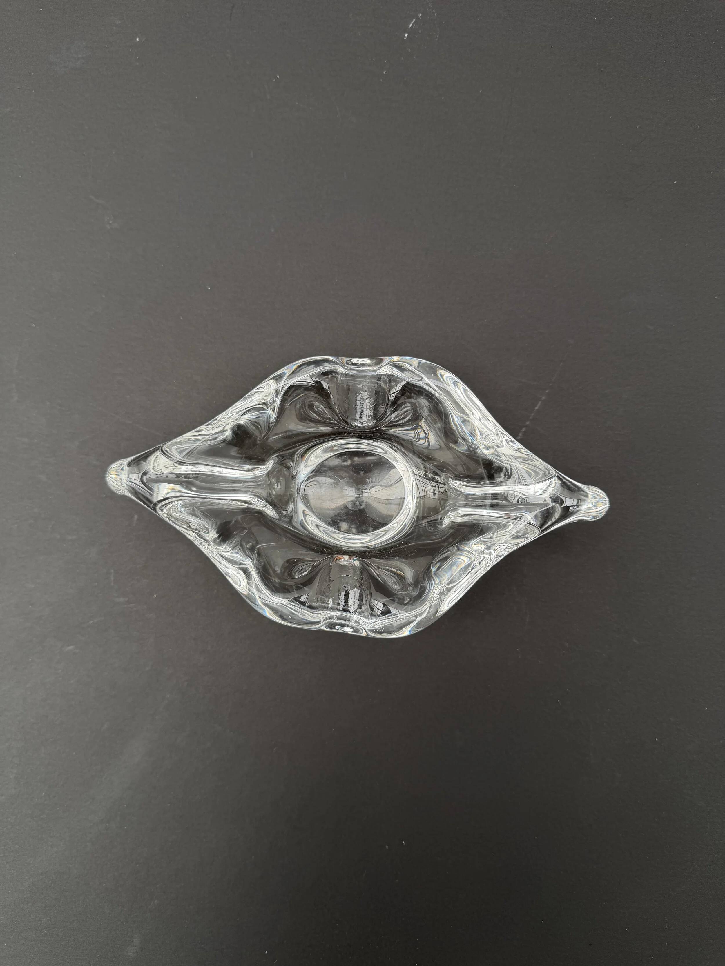 Sèvres pocket tray in crystal, France 1950