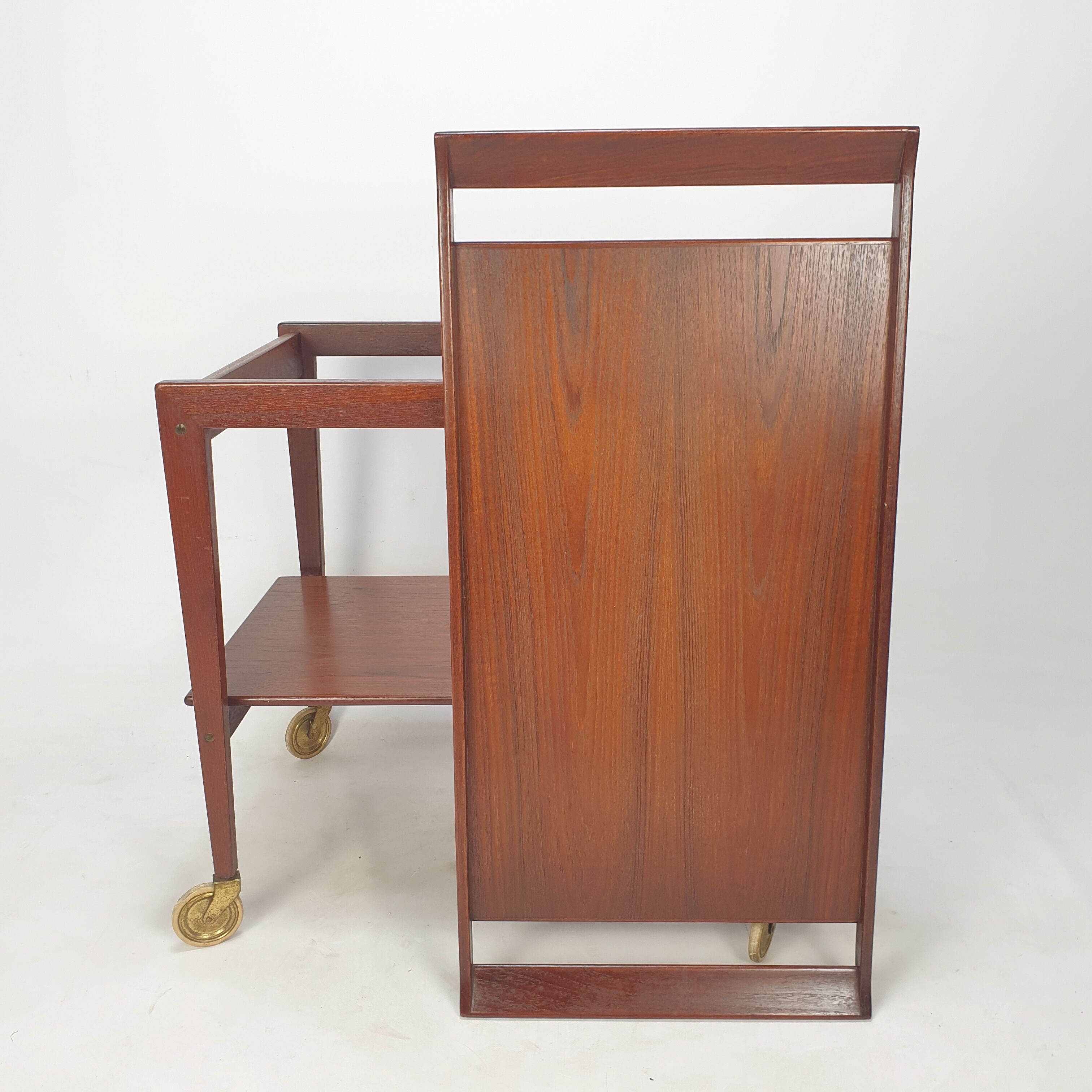 Mid-century italian teak trolley, 1960's