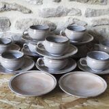 Set of 10 coffee cups and saucers Chantal and Thierry Robert