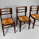 Suite de 3 chaises de Pierre Cruège datant des années 1950.