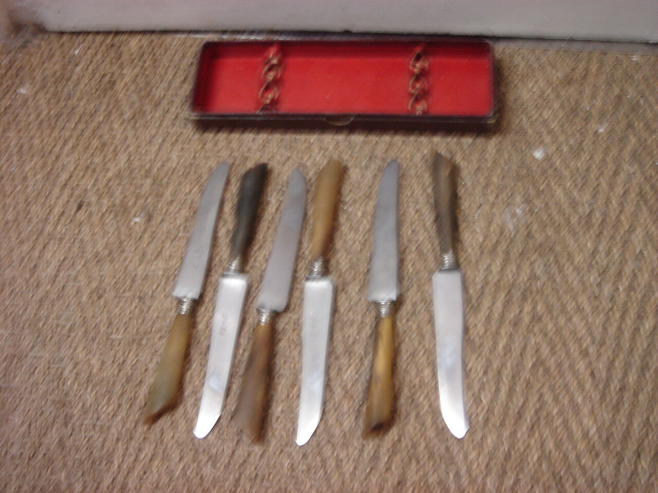 6 couteaux corne grissolange pouzet