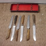 6 couteaux corne grissolange pouzet
