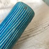 Two enamelled tubular vases