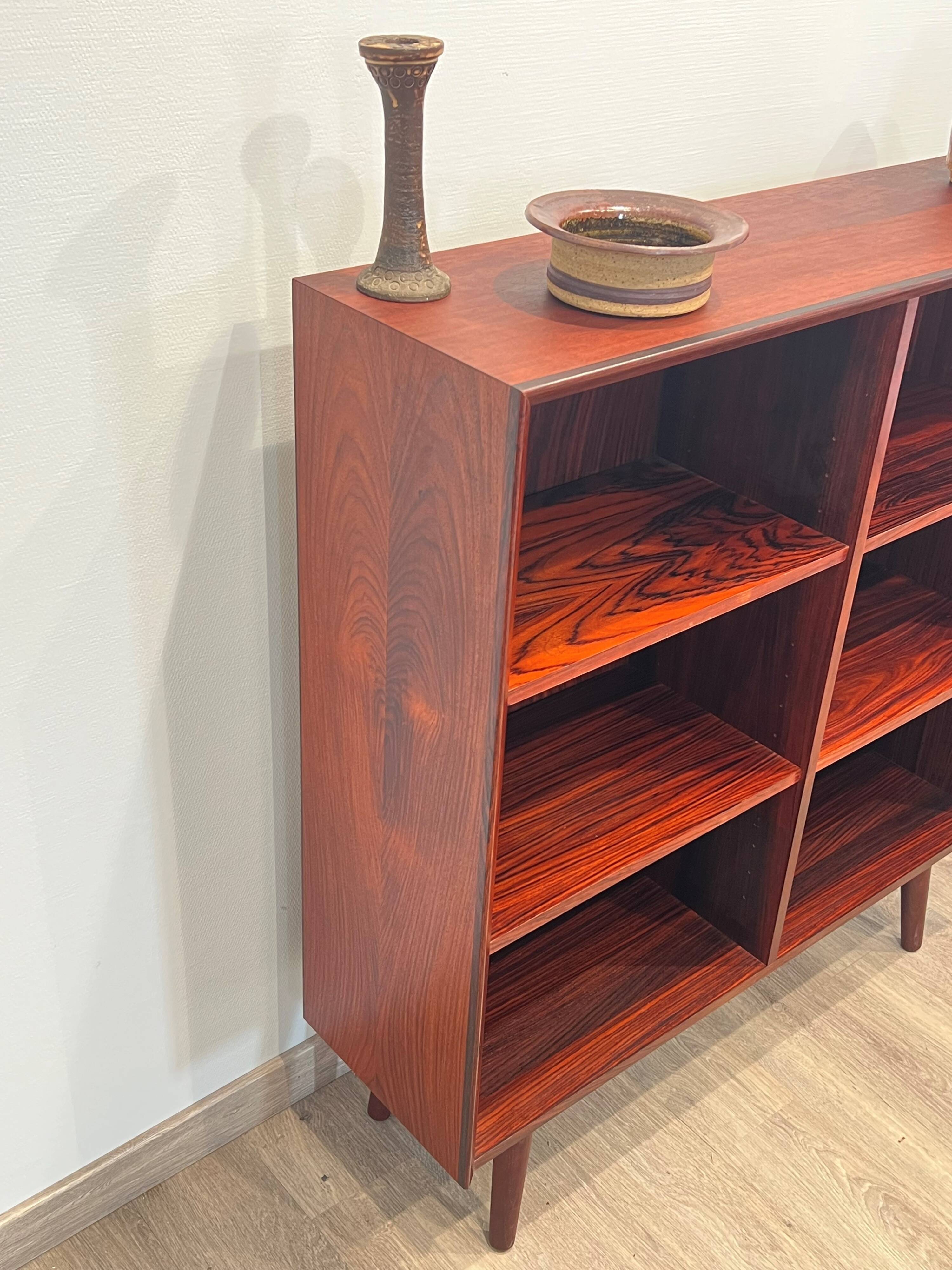 Scandinavian library in rosewood