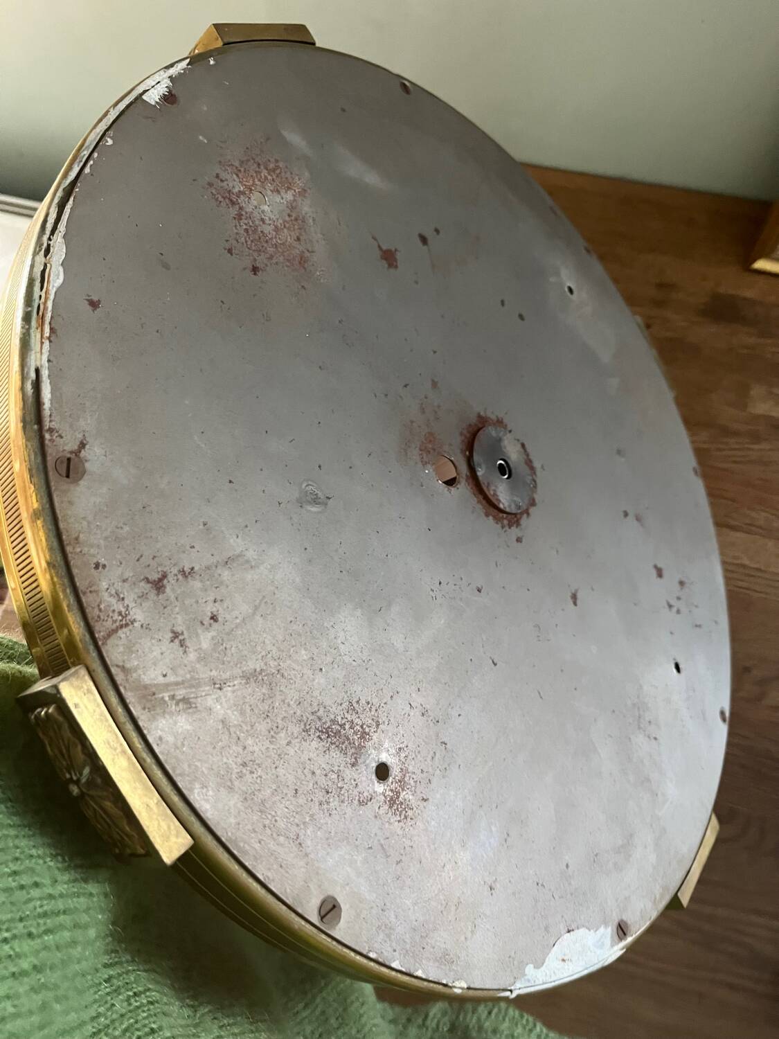 Gilded bronze and glass ceiling light