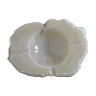Cendrier an albâtre blanc
