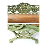 Cast-iron green bench