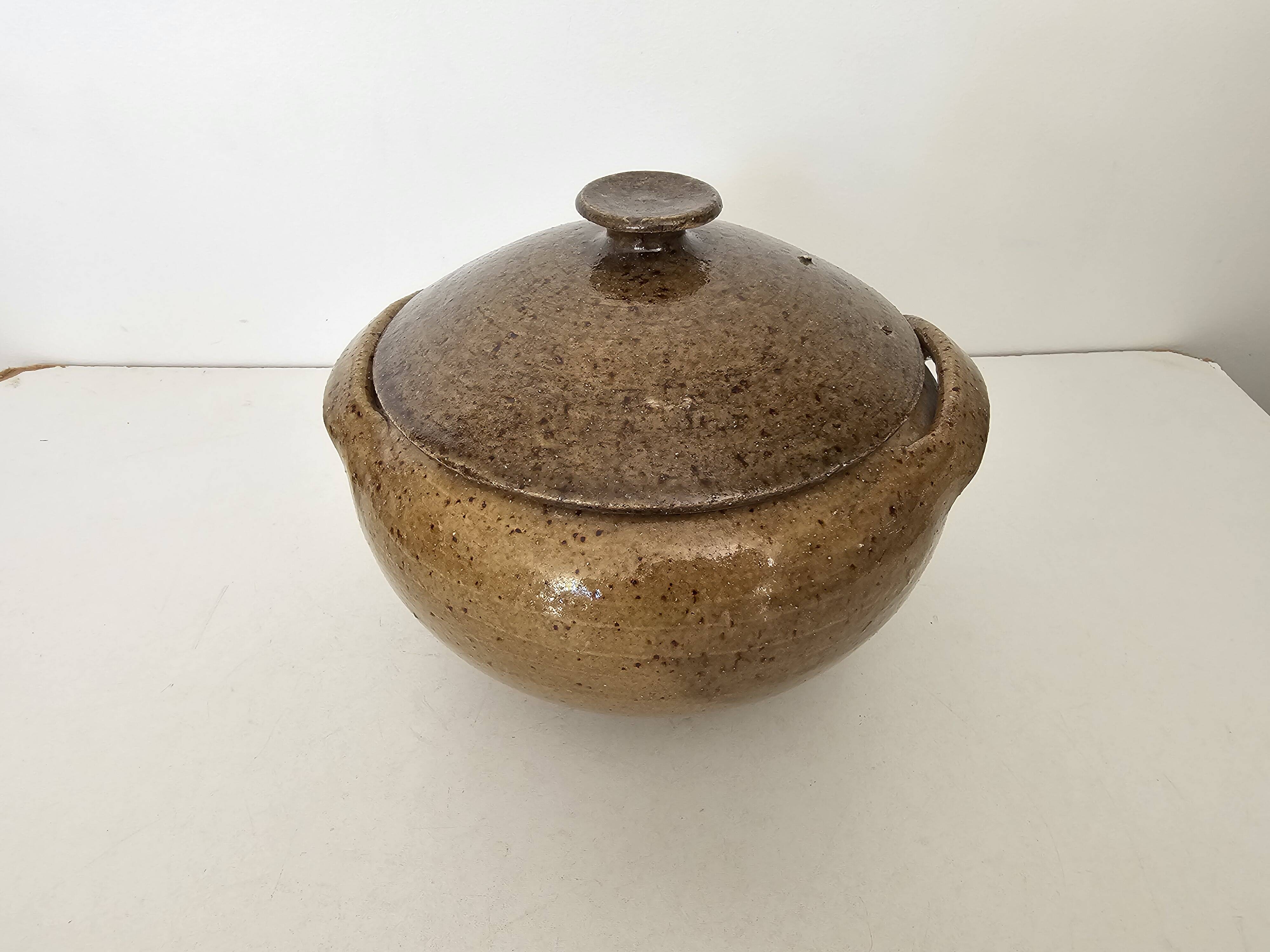 Pot à couvert en grés poterie du bois de Laud - Montélimar