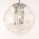 Large Sputnik ball pendant by Doria, Germany, 1970s.