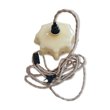 Lampe baladeuse en verre vintage