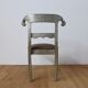 Vintage silver metal chair
