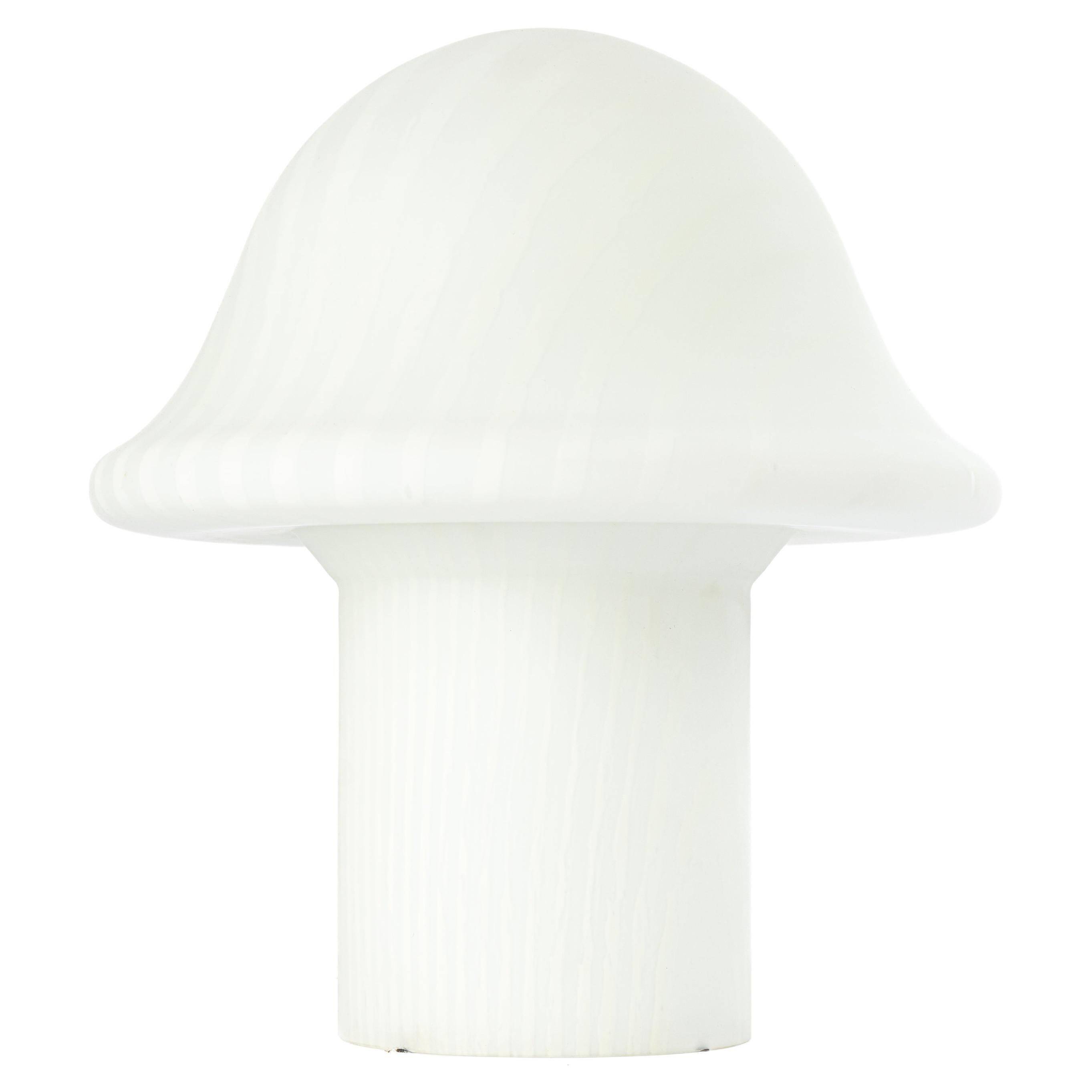 Large glass table lamp by Peil & Putzler, Germany, 1970s.