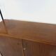 Vintage Italian double modular shelving unit in wood and metal