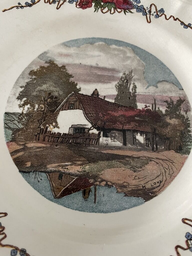Obernai presentation plate and plate