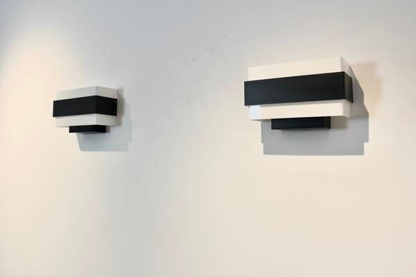 Louis Kalff Philips black and white wall apply
