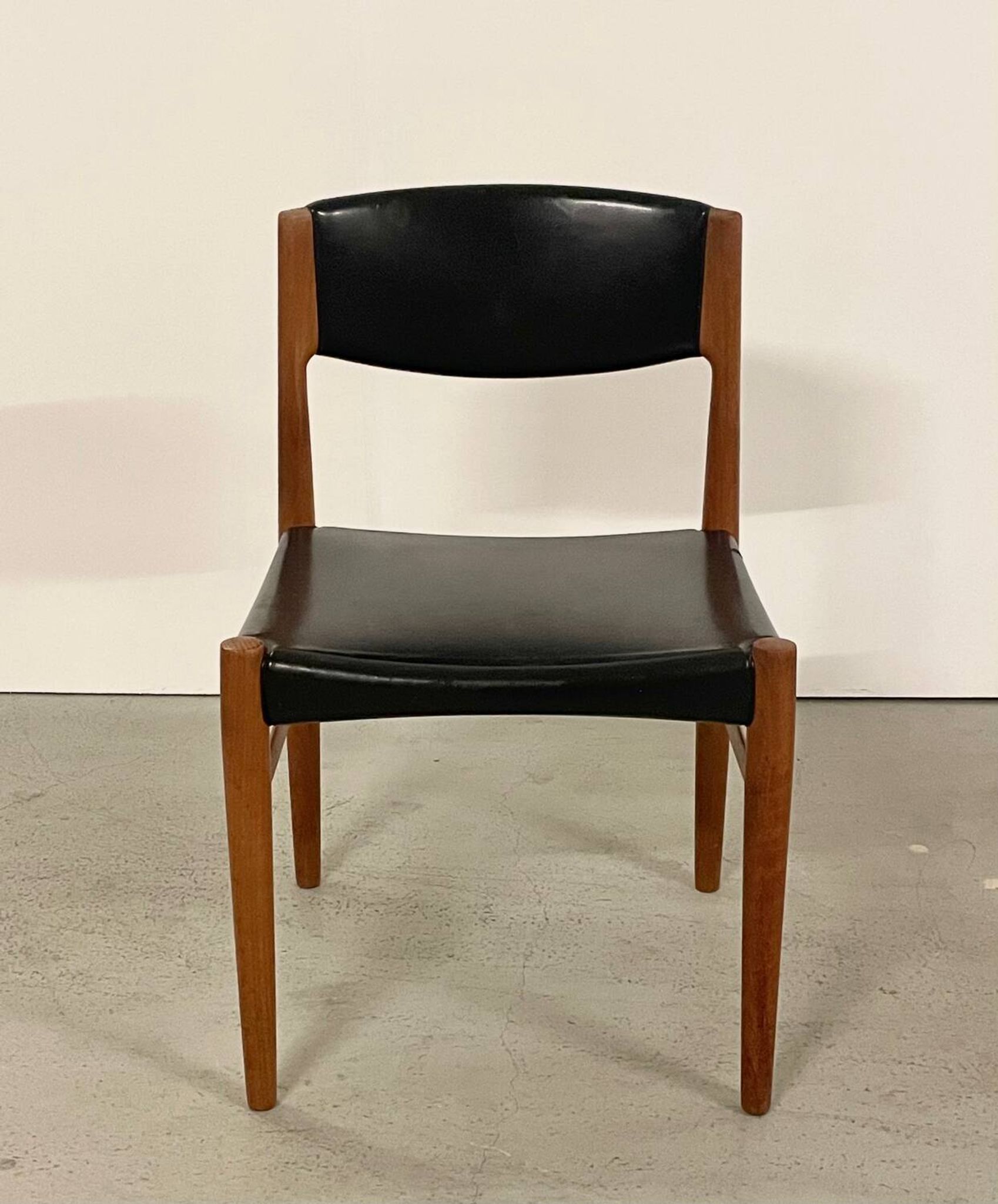 4x Scandinavian Teak Chairs by Grete Jalk MidCentury 60s