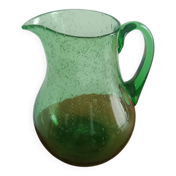Biot glass carafe