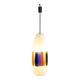 1960s vintage suspension attributed to Massimo Vignelli in glass.