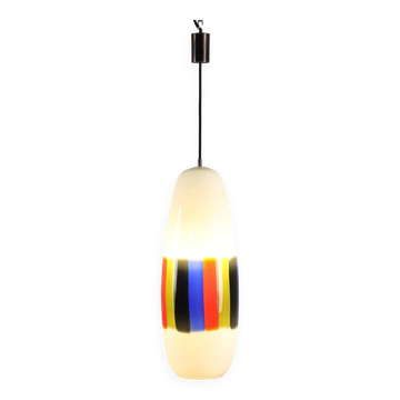 Suspension vintage des années 1960 attribuée à Massimo Vignelli en verre