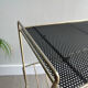 Vintage side table / gold end table / accent table