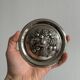 Antique sugar bowl in pressed glass and silver-plated metal
