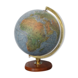 Globe terrestre années 50/60 pied en bois