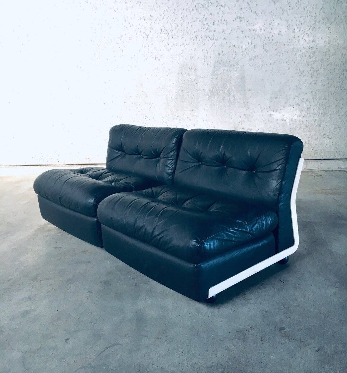 Mid-Century Modern Amanta Modular Sofa by Mario Bellini for B&B Italia, 1970s, Set of 4