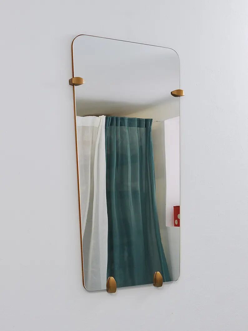 Large Trapezoidal Mid-Century Full-Length Wall Mirror, Vienna, Austria, 1950s