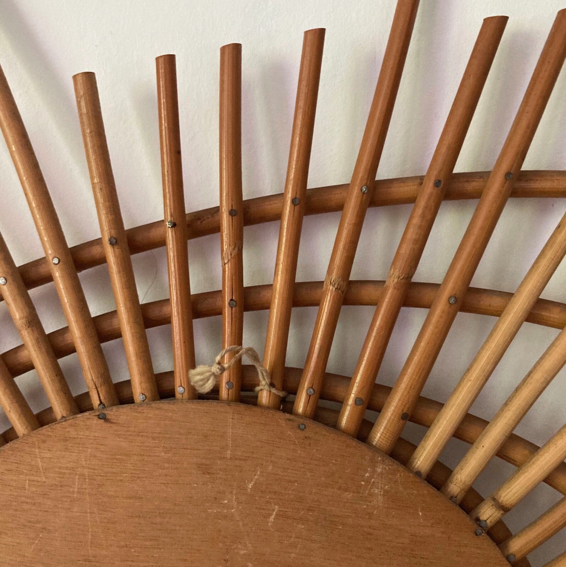 Vintage ortf rattan mirror