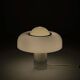 Brumbury table lamp in chrome and white by Luigi Massoni for Guzzini 1970