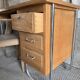 Bureau Spirol années 50 – placage chêne – piètement chromé 