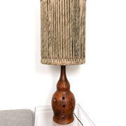 1970s ceramic lamp in the style of georges pelletier.