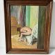 Painting "Nude influenced by Degas" 1960 France signed Jacques Galey