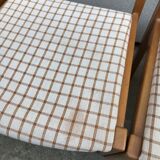 Wooden chair and fabric