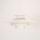 Suspension lamp Danish white design 1970