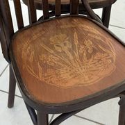 Suite de 4 chaises de bistrot vintage années 1960
